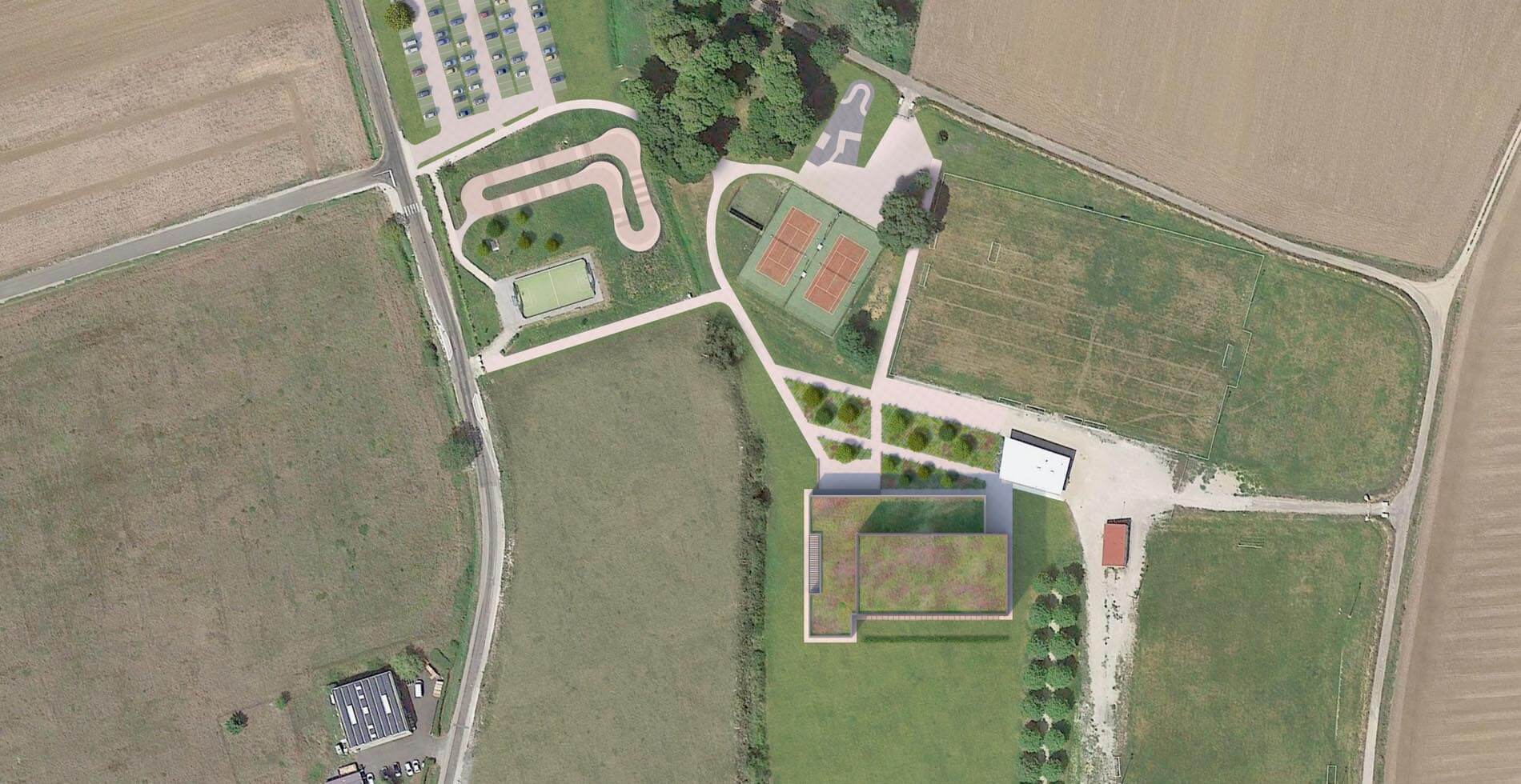 Construction d'un complexe sportif à Ladoix-Serrigny
